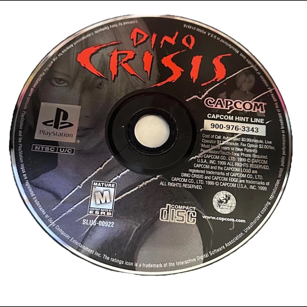 Dino Crisis PlayStation 1- Disc Only (1999)